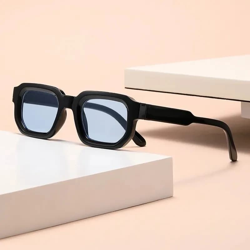 Nuovi Occhiali da Sole Rettangolari Estivi per Donna e Uomo, Occhiali da Sole Casual di Marca alla Moda, Occhiali da Sole in Plastica per Esterni