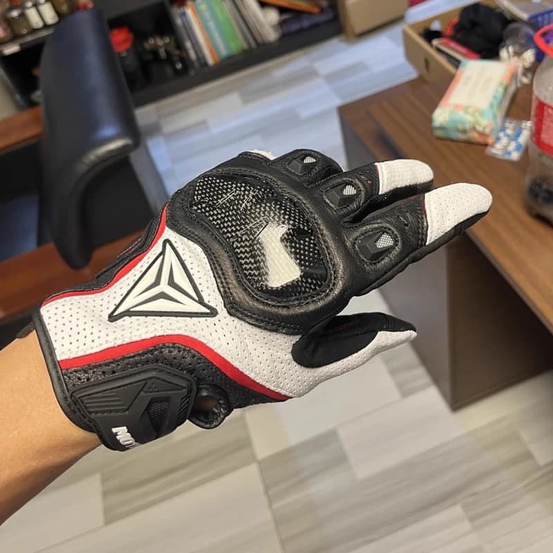 Guanti da moto estivi Equipaggiamento protettivo in pelle touchscreen lavorato a maglia per uomo Donna Motocross Racing Biker Motociclisti Uomo gp
