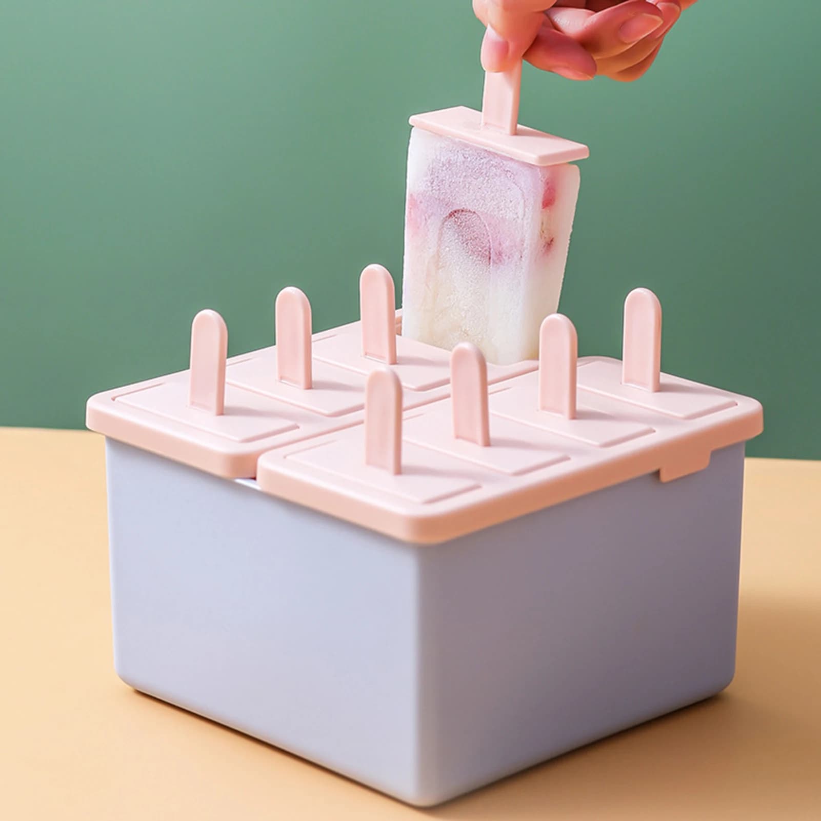 Stampi per gelato Macchina per ghiaccioli Macchina per ghiaccioli facile da rilasciare con materiale alimentare Regalo per il Ringraziamento del giorno dei bambini