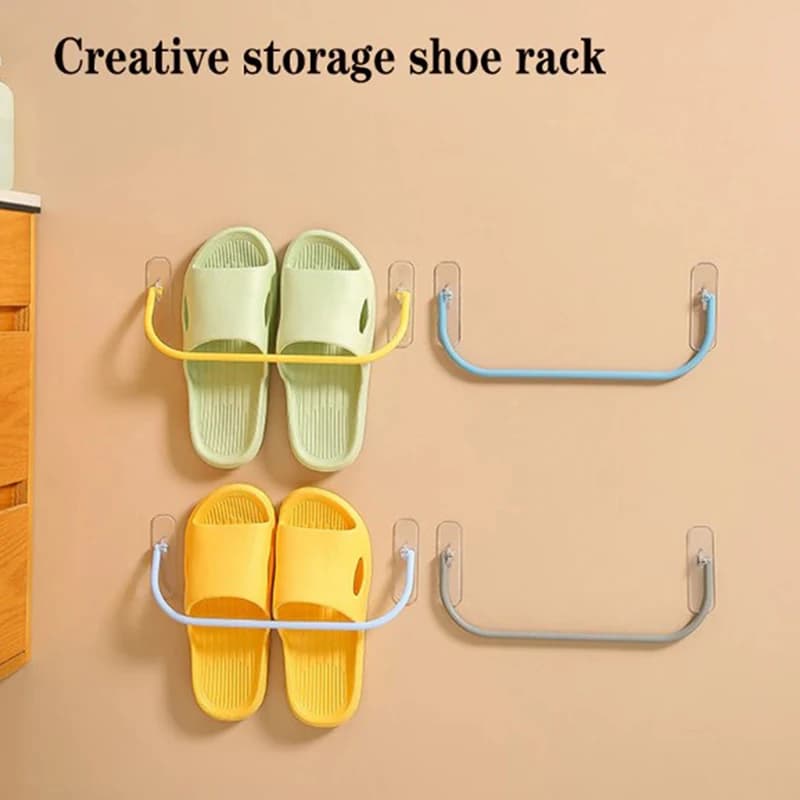 Scarpiera a parete scarpe pieghevoli appendiabiti pantofole scolapiatti scaffale scarpiera supporto da appendere organizzatore da bagno