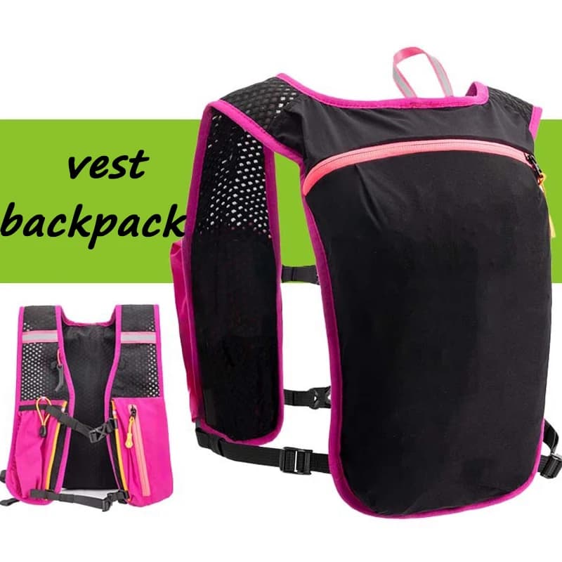 Cycling Lightweight Portable Leisure Backpack Outdoor Off Road Running Vest Backpack Travel Foldable Dustproof Hydration Pack