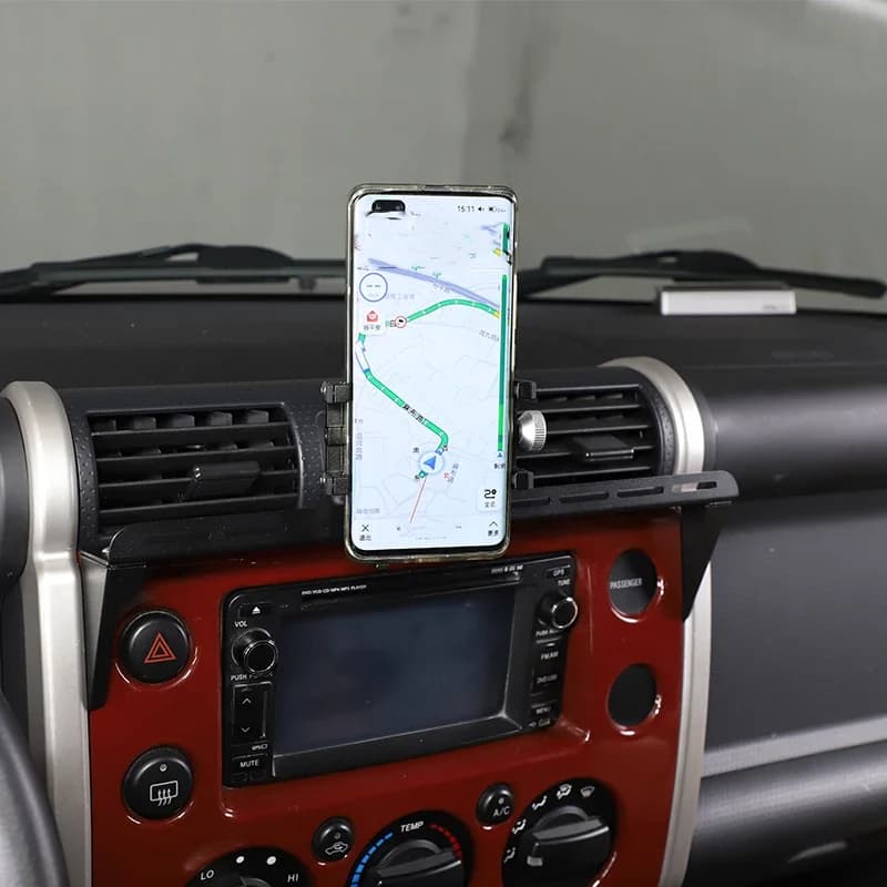 For Toyota FJ Cruiser 2007-2021 Aluminum Alloy Car Center Console Multi-function Bracket Phone Navigation Holder Car Accessories