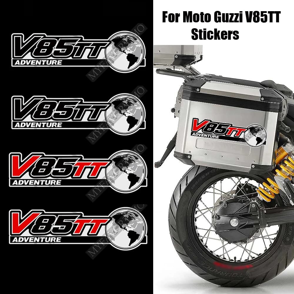 Custodie Trunk V85TT per Moto Guzzi V 85 TT Tank Pad Protector Stickers decalcomania bagagli Emblem Logo