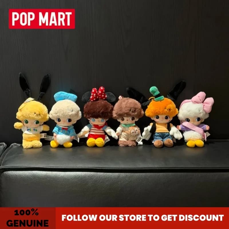 Pop Mart Dimoo World X Disney Series Blind Box Originale - Giocattoli in Vinile Kawaii Anime, Borsa con Bambola, Figurina, Scatola a Sorpresa, Regalo Misterioso