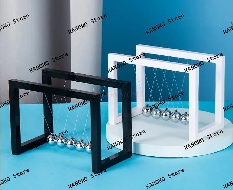 ABS Newtons Culla Equilibrio in acciaio Pendolo Palla Fisica Scienza Divertimento Giocattolo da scrivania Accessorio didattico educativo Regalo 2 colori