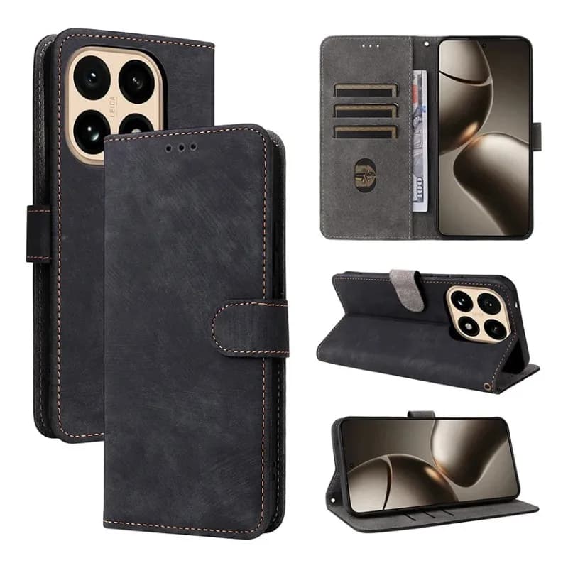Skinlee Flip Case per Xiaomi 17T Pro con slot per schede, custodia magnetica in pelle per Xiaomi 17T Pro Wallet Shell