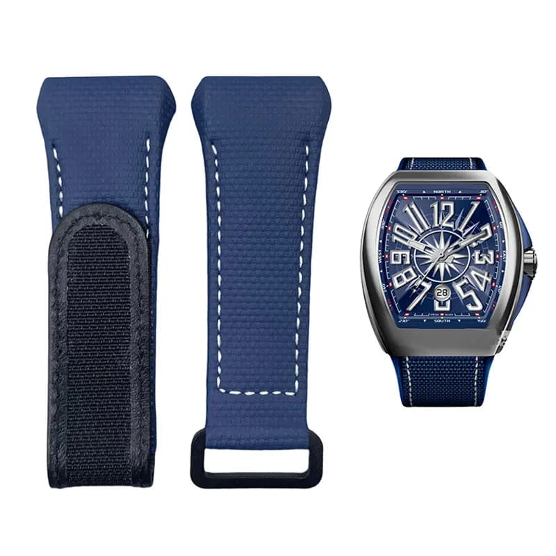 PER Cinturini per orologi FRANCK MULLER FLUORORUBBER CON MODELLI VELCRO CLOSURE V32/41/45