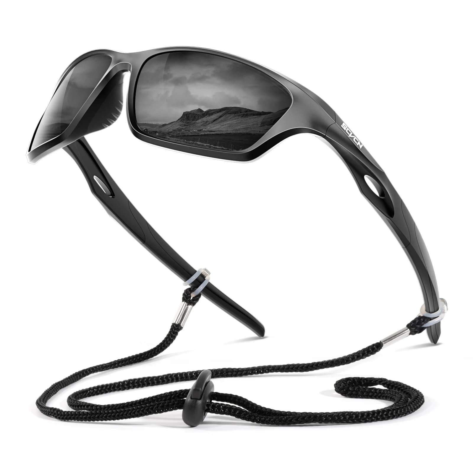 SCVCN Occhiali da sole polarizzati per uomo Donna Occhiali da ciclismo Sport Bici da strada Mountain Bicycle Occhiali da equitazione Occhiali sportivi