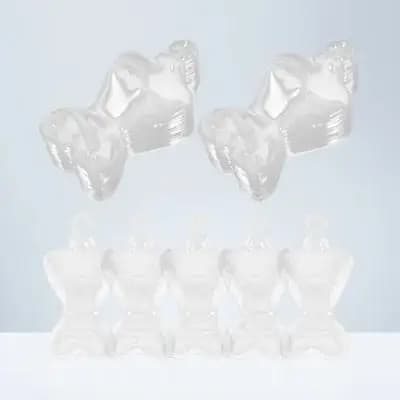 100 Pezzi Mini Manichini in Plastica, Appendiabiti, Porta Vestiti, Organizzatore per Armadio, Espositore per Guardaroba, Accessori