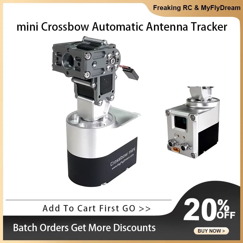 Nuovo MyFlyDream mini Crossbow Automatic Antenna Tracker MFD AAT Tracking Gimbal per lungo raggio