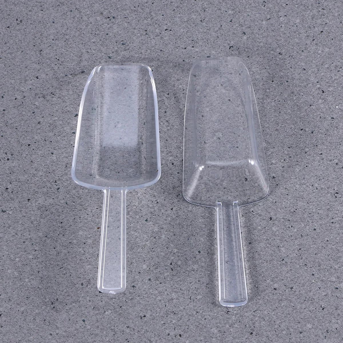 Set of 5 Classic Gelato Palette in Transparent Plastic, Mini Double Palette, Buffet, Dessert, Candy, Ice Cream, Powder Protein