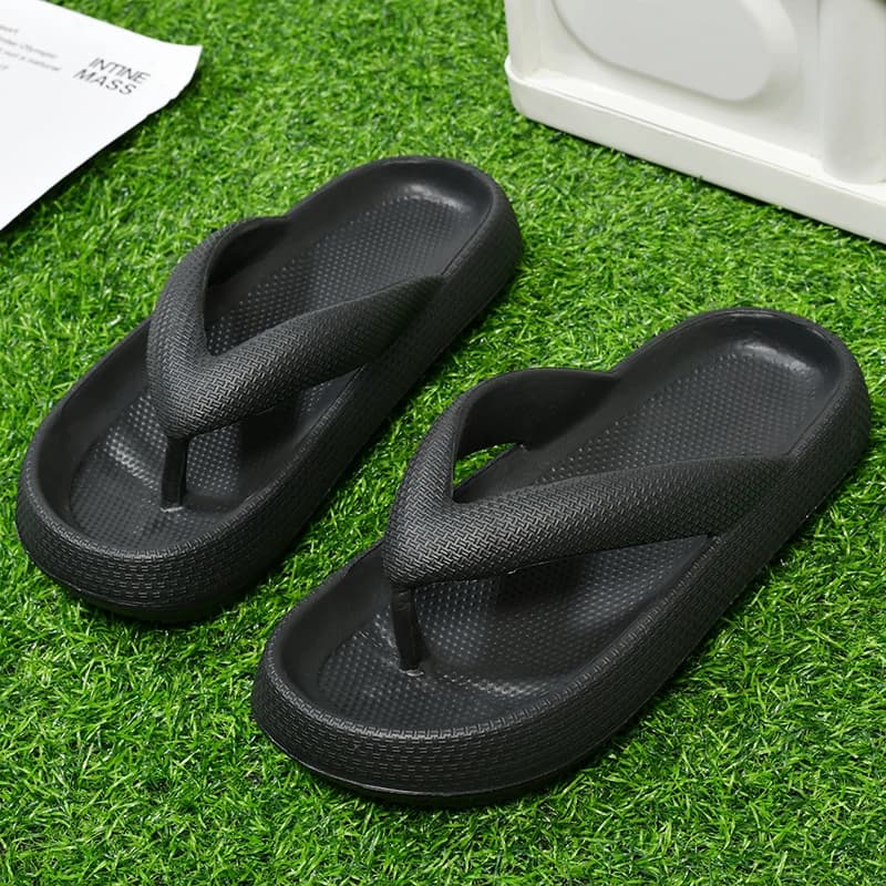 Pantofole da uomo estive Infradito da uomo e da donna Sandali da spiaggia leggeri casual da esterno antiscivolo Pantofole da bagno per casa con piattaforma spessa