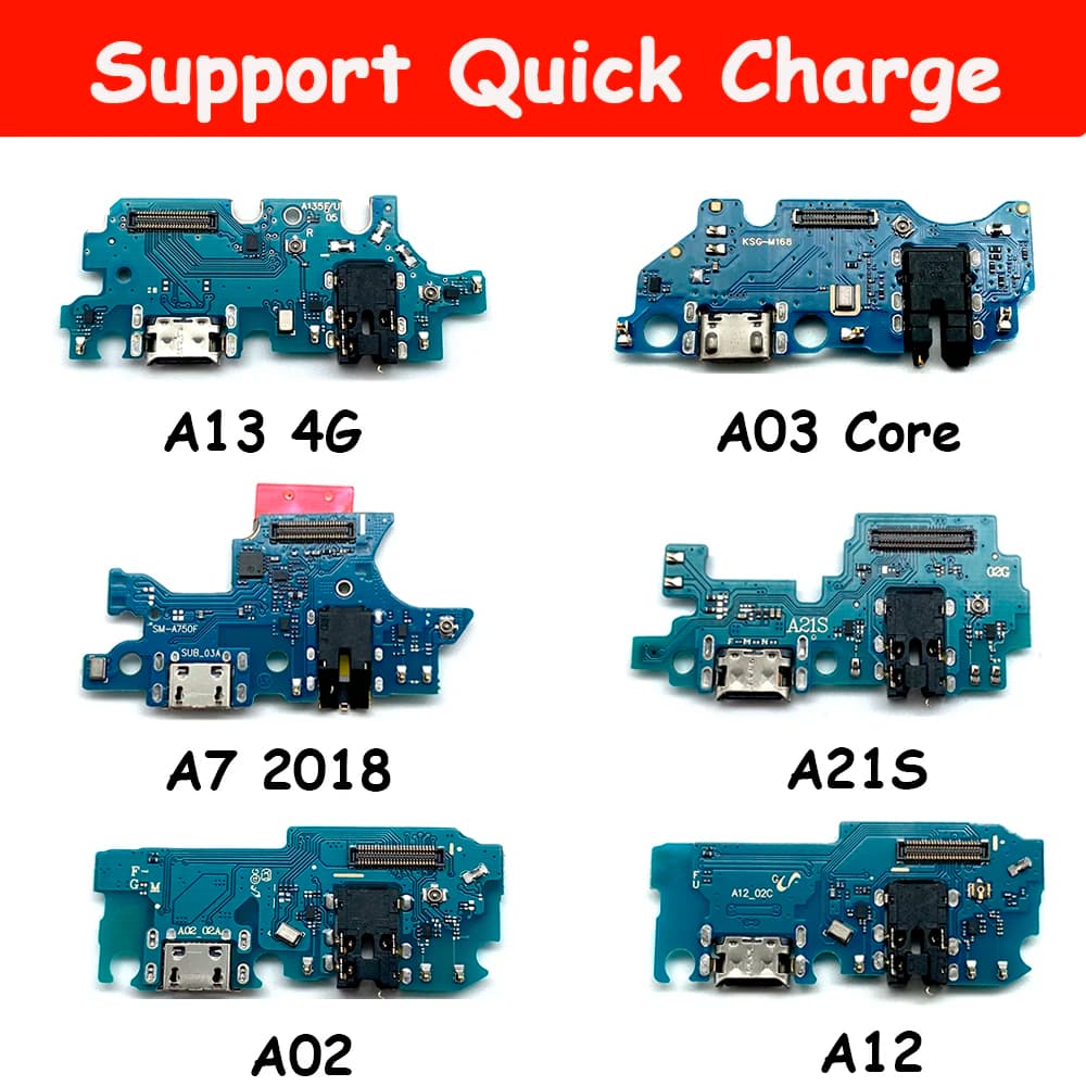 NEW USB fast Charging Port Dock Charger Plug Connector Board Flex For Samsung A01 Core A02 A02S A03 Core A11 A12 A21S A31 A71