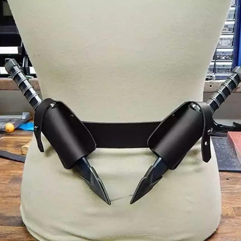 Medieval Daggers Sword Belt Waist Sheath Scabbard Frog Holder Viking Pirate Knight Weapons Cosplay Costume Party Accessory Larp