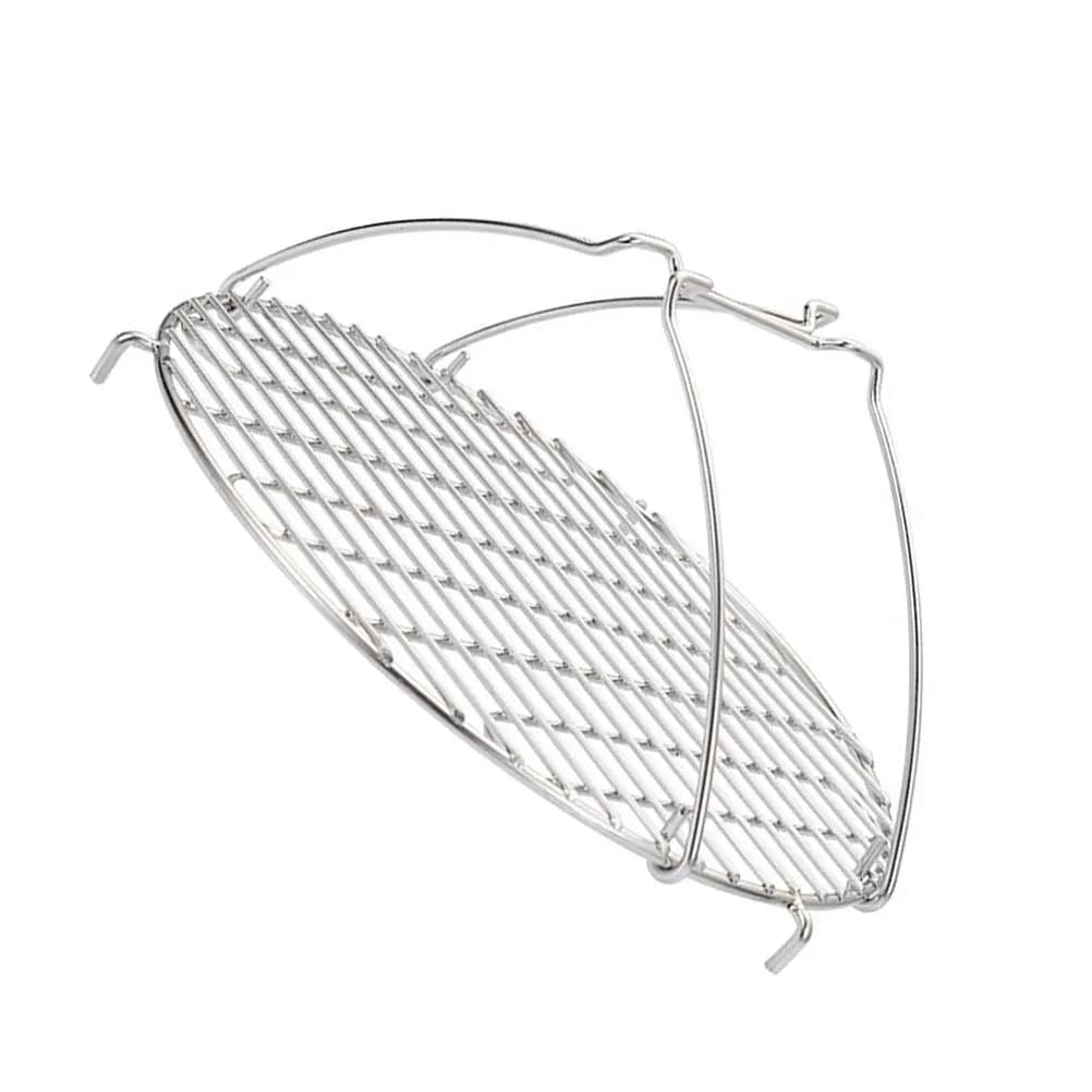 Air Frying Grid, Stainless Steel, Multifunction, With Heat Resistant Handle, Home Steam Cooking Plate, for Kitchen