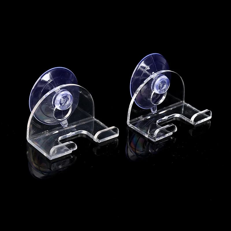 2 pezzi supporto per rasoio ventosa gancio trasparente porta rasoio impermeabile rimovibile guarnizione fissa antiscivolo tazze sottovuoto resistenti