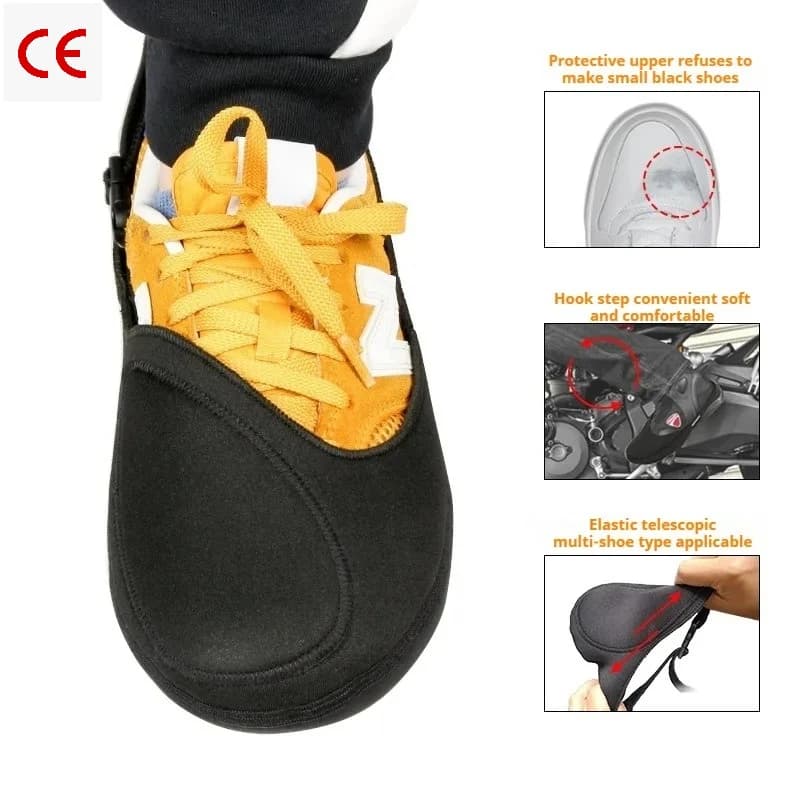 Waterproof Dirt Resistant Motorcycle Shifter Guard, Easy Install Boot Cover Protector, Practical Gear for Motorbike Shoes Riding