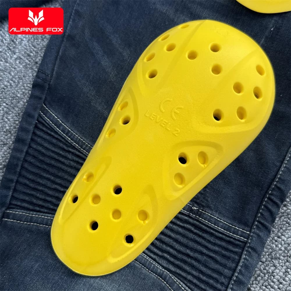 CE Level 2 Certified Motorcycle Jeans Knee Pads Hip Protectors Moto Pants Insert Armor Motorbiker Riding Protective Kneepads