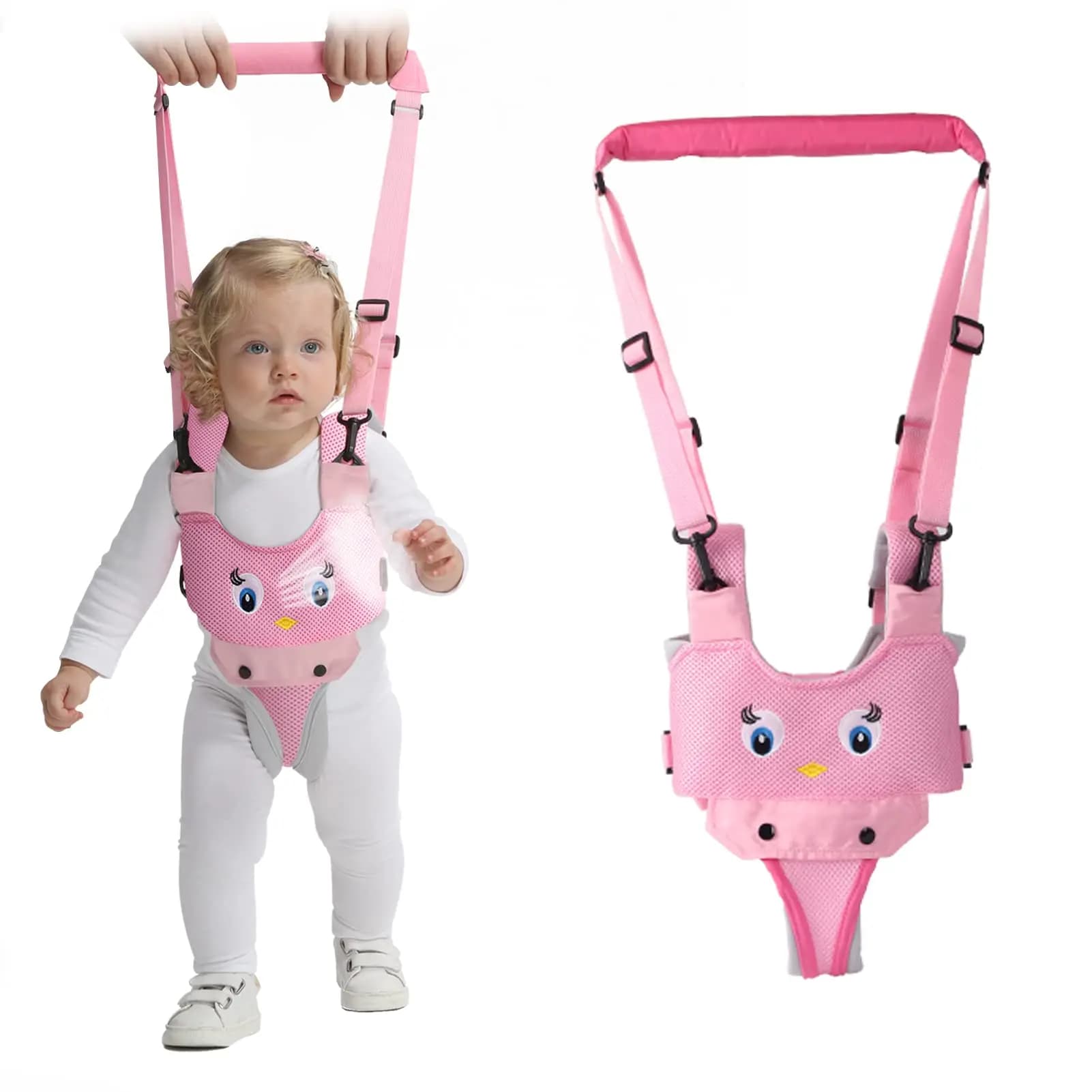 Baby Walker, Handheld Kids Toddler Walking Harness Helper Assistant Protective Belt Child Activity Walker Adjustable Standing Up