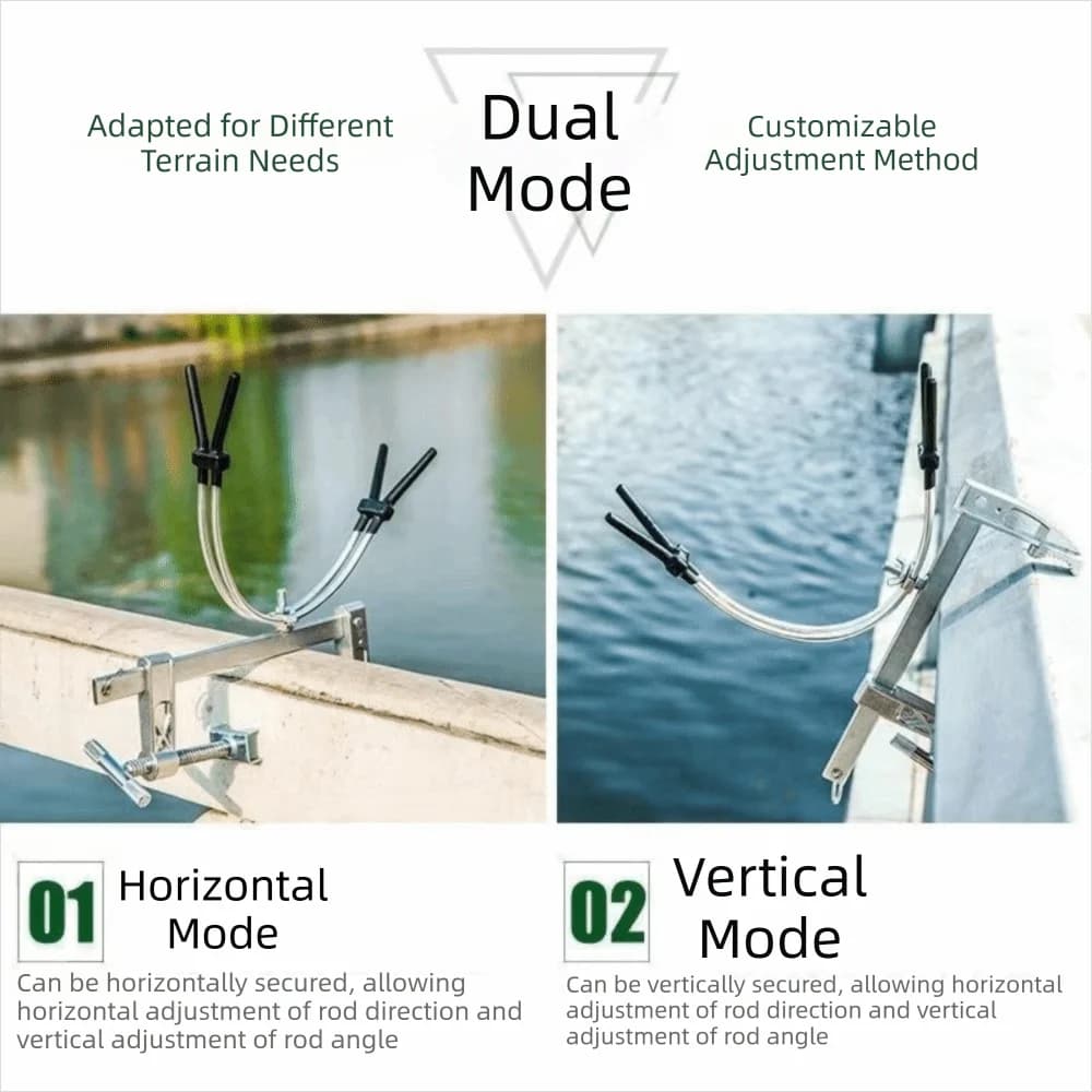 Lightweight Fishing Rod Holder Corrosion-Resistant Adjustable Angle Fishing Rod Bracket Portable Rod Gripper Holder Anglers