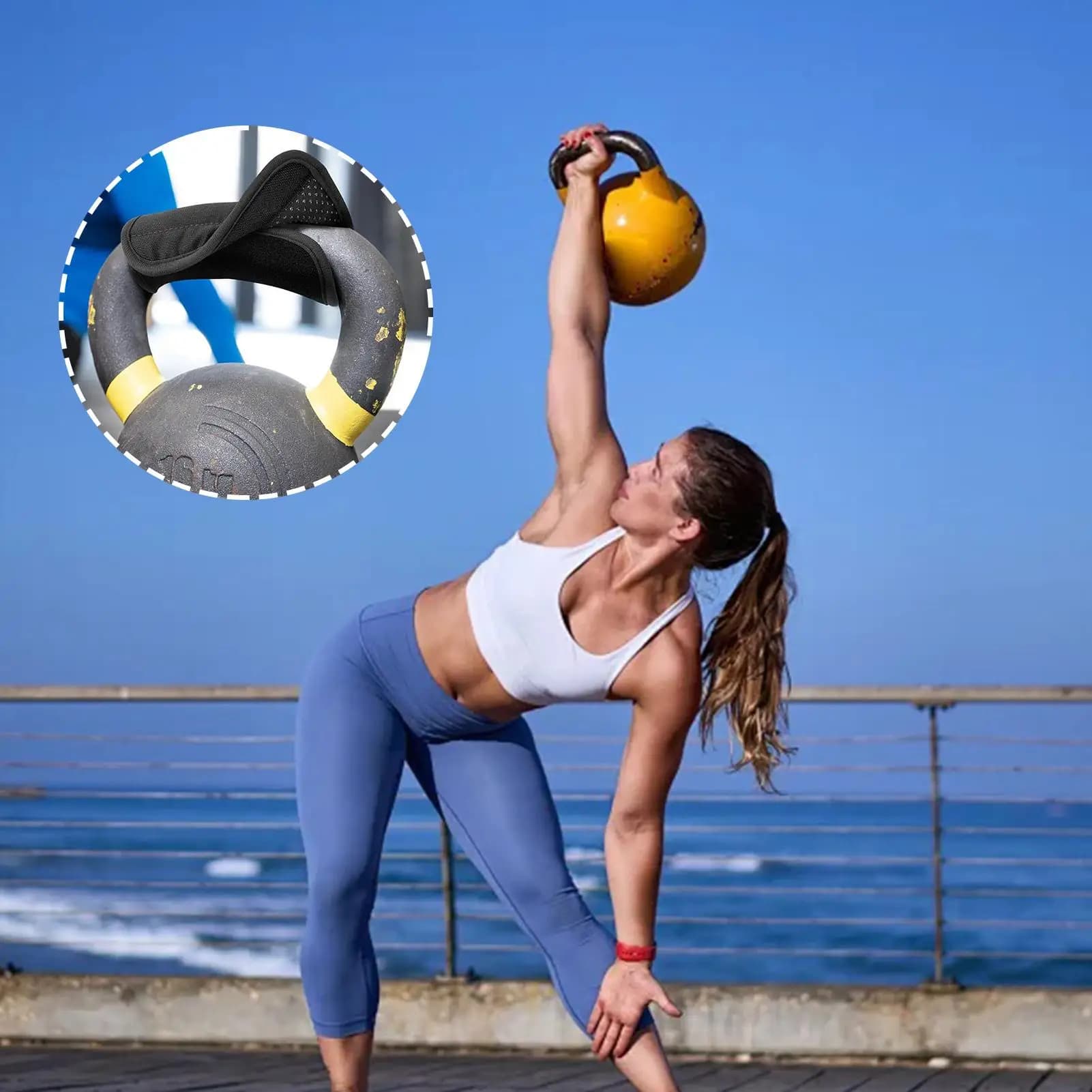 Kettlebell Handle Cover Handlebar Cover Handlebar Cover Handlebar Cover for Non-slip Barbell Barbell Accessories for Gym Training Equipment at Home for