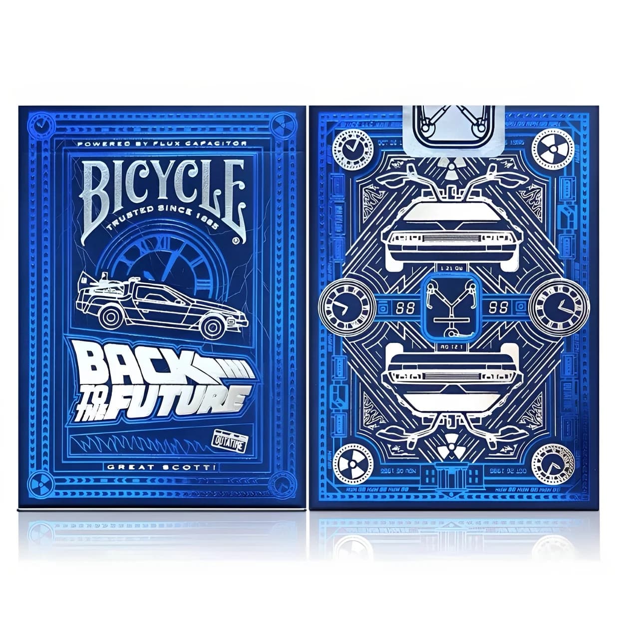 Bicicletta Ritorno al futuro Carte da gioco Poker Giochi di carte magiche Trucchi magici da palcoscenico da vicino