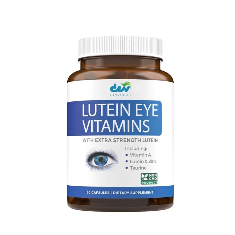 Integratore vitaminico per gli occhi alla luteina, adatto per occhi stanchi e secchi - con zinco e potenti estratti di mirtillo rosso e semi d'uva