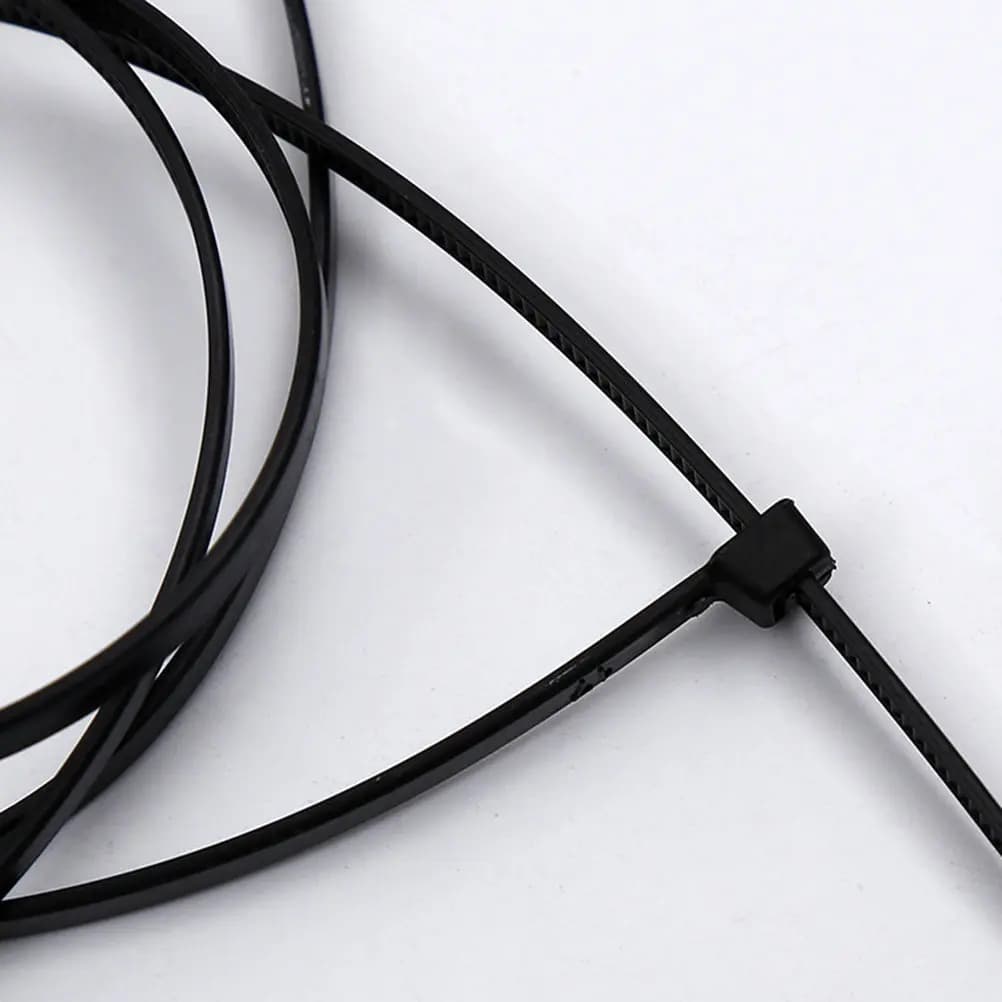 250 Pezzi Fascette Autobloccanti in Nylon Nero, Resistenti, per Gestione Cavi e Organizzazione Fili, per Casa, Ufficio, Viaggi, Giardino
