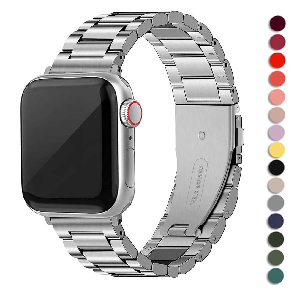 Cinturino in metallo per cinturino Apple 38mm 44mm 40mm 45mm 41mm 42mm 49mm cinturino in acciaio inossidabile per iWatch serie 7 6 5 4 3 9 8 2 1Ultra