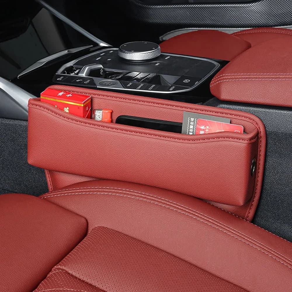 Scatola di immagazzinaggio di riempimento per seggiolino auto in pelle PU Accessori per auto per Mercedes Benz W205 W204 W203 Classe C C180 C200 C300 C63 Coupe C43