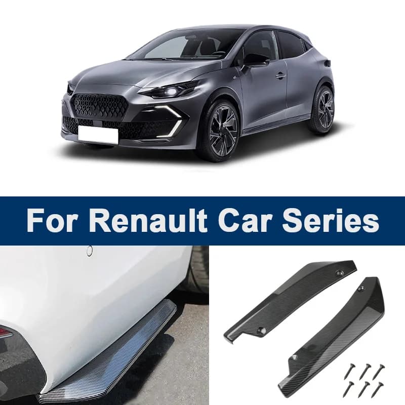 Rear diffuser for Renault Clio, Megane, Koleos, Kadjar, Captur, Scenic, Fluence, Easy to Install, Sports Exterior Kit