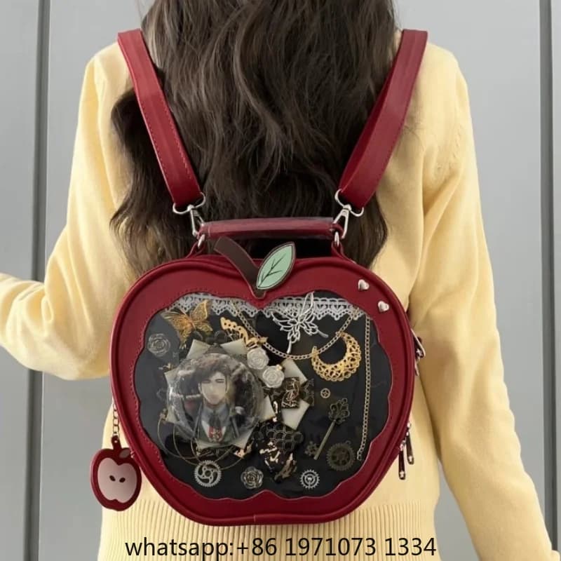 New Girl Harajuku Niche Design Apple Crossbody Bag Handbag Sweet Style Cute Ulzzang Ita Bag Y2K Backpack Preppy Style ItaBag