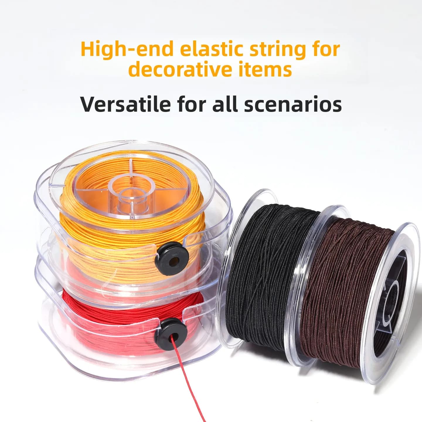 Linea elastica di fascia alta Perline buddiste Bracciale Cavo Resistente all'usura Stella Luna Maany Gioielli Faion Accesso String