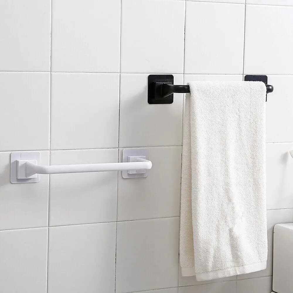Cucina Bagno da parete Porta asciugamani da bagno Porta asciugamani autoadesivo Porta asciugamani portatile Utile gadget per la casa
