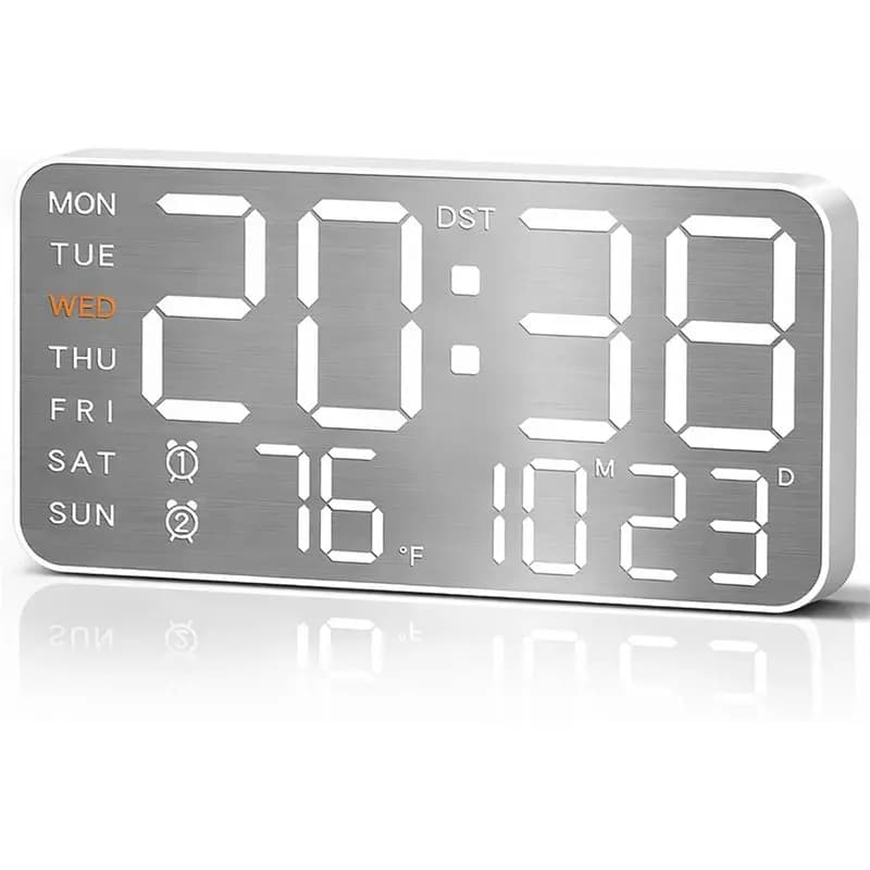 AA14 Nuovo Orologio da Parete Digitale a Batteria Per la stanza, la camera da letto, come regalo, per giovani e anziani