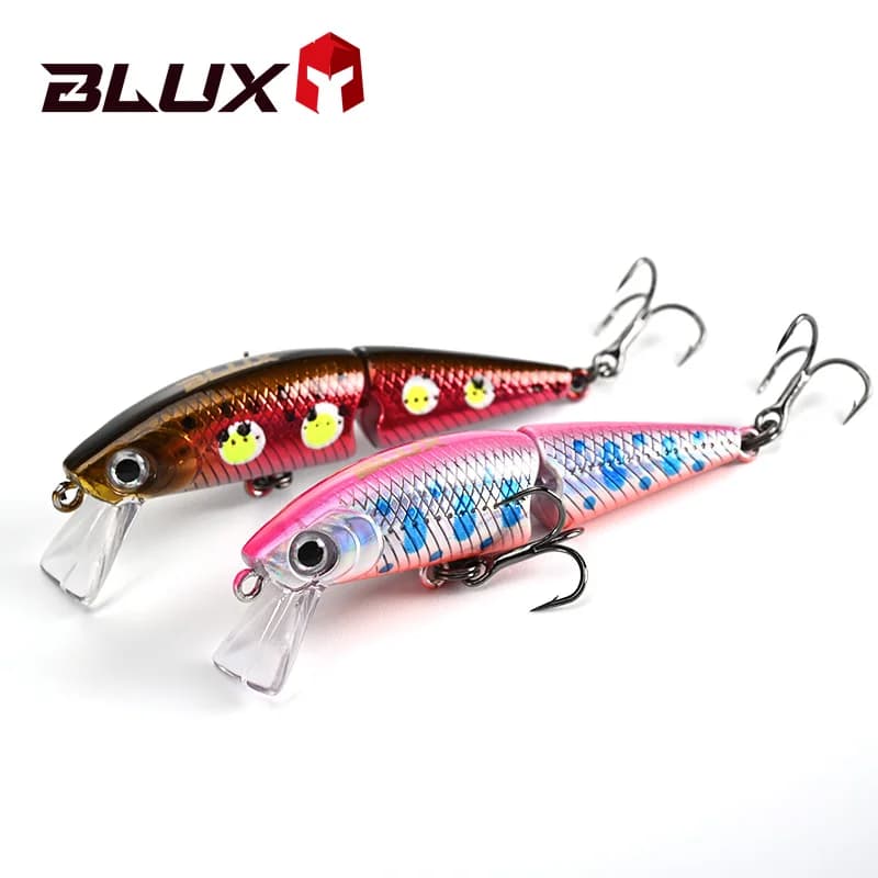 BLUX DR. Minnow Joint 50S Swimbait 50mm 3.2g Wobbler Wrap Fishing Rich Artificial Duration for Trout Spike Lamp
