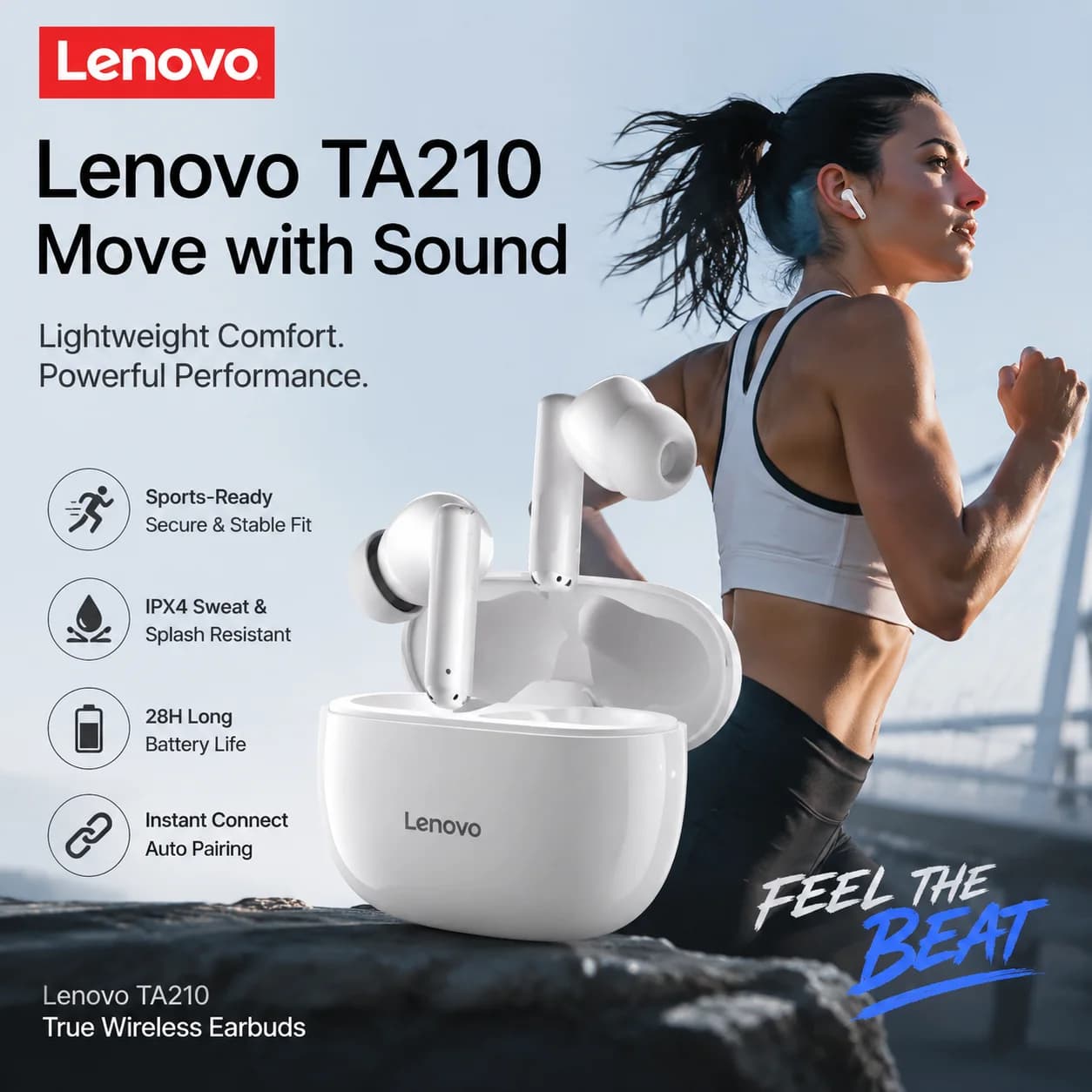 Lenovo Bluetooth Wireless Headphones Built In Microphone USB Type C Charging Port Noise Isolating Comfortable Over Ear Headset C