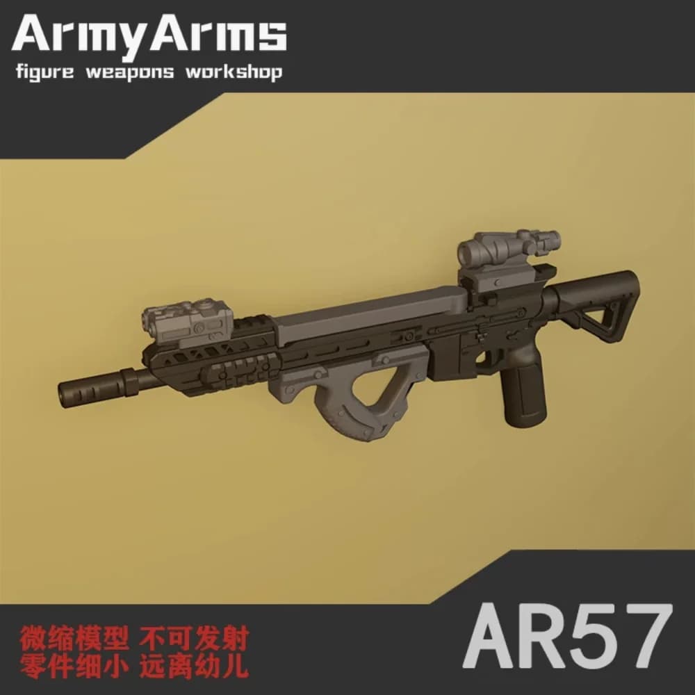 Snail ArmyArms 1/50 Soldatino con Fucile AR57 da 4CM (Non Spara) - Modellino Action Figure da Collezione - Disponibile