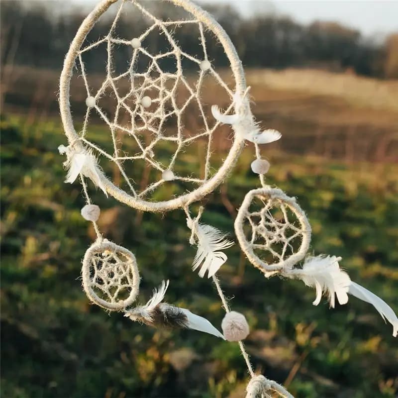 ABUI-Dream Catcher Rings Set, Metal Hoops For Crafts, 6 Inches Macrame Rings Gold, 5 Shapes Metal Hoops 4 Size Pompom Makers