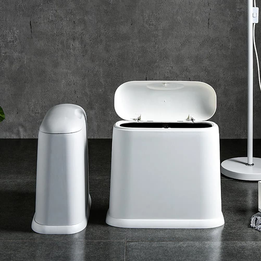 Cestino Compatto con Design a Fessura Stretta, Moderno Contenitore per Rifiuti in Plastica per Piccoli Spazi, Bagno, Cucina, Camera da Letto, Sala Artigianato, Riciclaggio