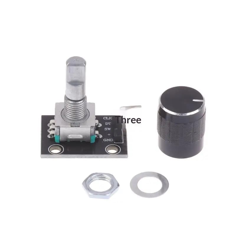 360 degree rotary Encoder Module KY-040 with Button, 20 Impulses, 5V, Sensor Modules for Arduino or Electronics Fai-da- ♪