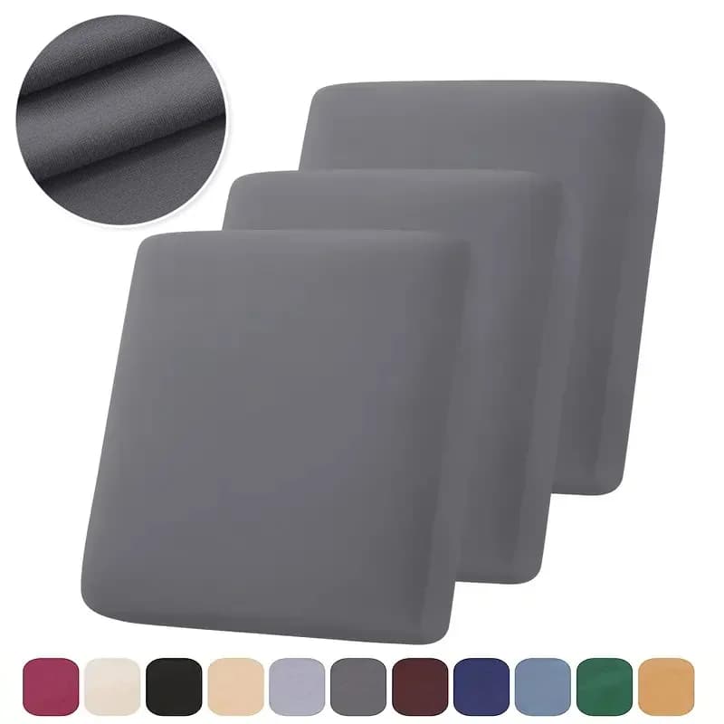 1PC Elastic Sofa Cover Seat Cushion Cover Solid Color All Inclusive Sofa Cushion Covers for Living Room Removable Couch Covers