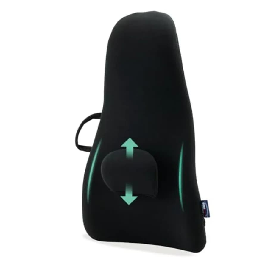 ObusForme Supporto per Schiena Alta - Cuscino Imbottito Extra Alto e Cuscino Lombare Portatile per il Supporto della Postura