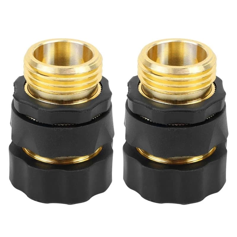 NOCM Garden Hose Quick Connectors 2-Pack 3/4-Inch US Standard Thread For Outdoor Water Use-For Lawn Irrigation Suitable