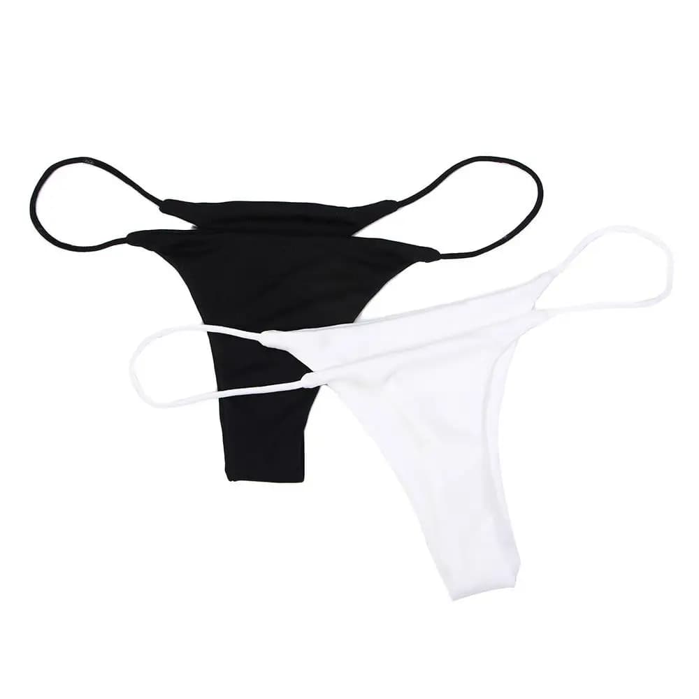 Sexy Women S-XL Thin Strappy Cotton Bikini Thongs Panties G Strings Underwear
