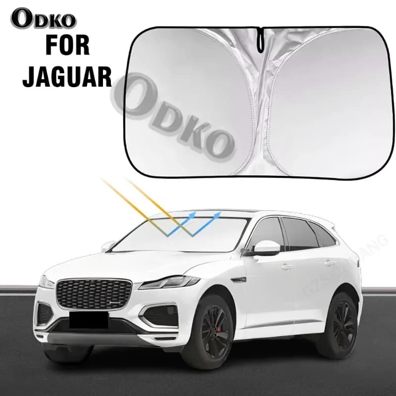 Car Windshield Sun Shade Covers Visors Auto Front Window Sunscreen Parasol Coche For Jaguar F-Pace 2016-2024 F Pace Sunshade