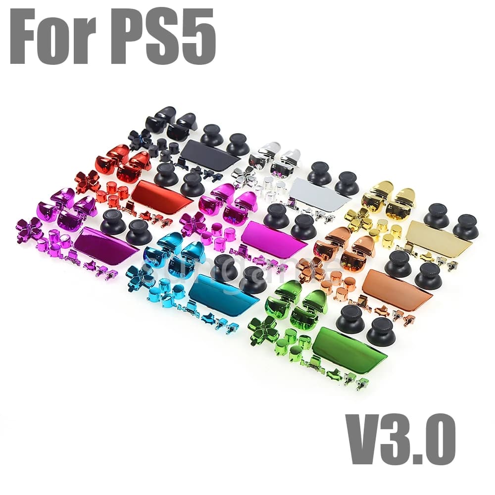 15 set di pulsanti completi Set kit di riparazione pulsanti di ricambio per maniglia controller PS5 pulsante galvanico accessori di gioco