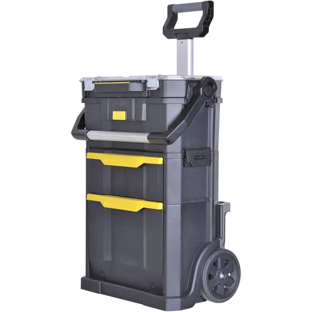 Toolbox from Officina to Two Sections with Organizer and Large Storage Space, Plastic Construction Resistant