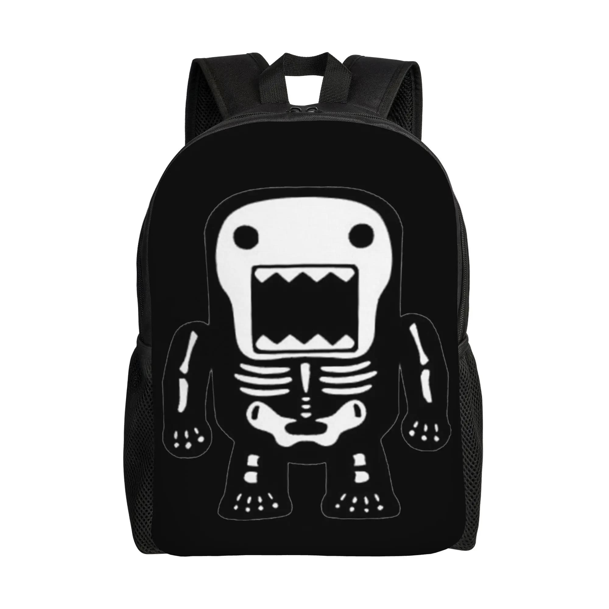 Zaino Domo Kun Halloween per uomo e donna, zaino da lavoro alla moda per la scuola superiore, borsa a tracolla per laptop, sportiva