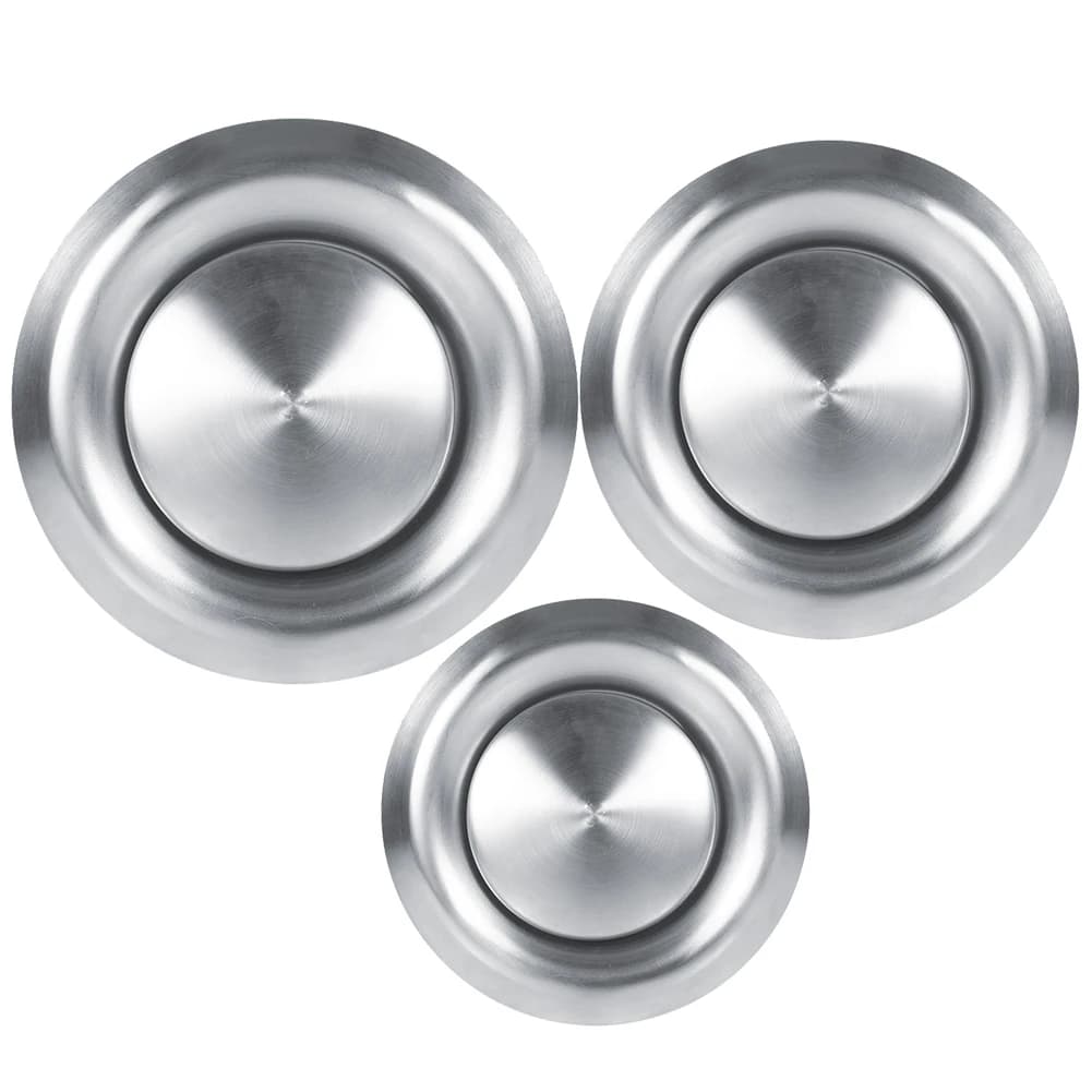 100mm Round Exhaust Vent Wall-mounted Ducts 304 Stainless Steel Brushing Process Disassembled For Cleaning For Ventilation